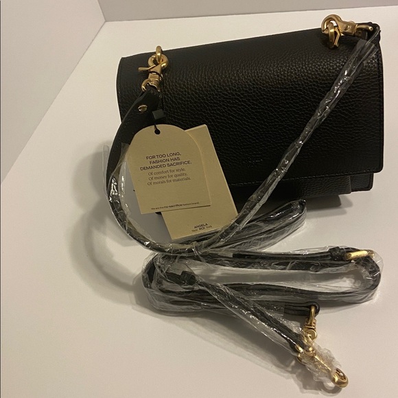 Angela Roi Eloise black vegan satchel crossbody - Picture 10 of 10